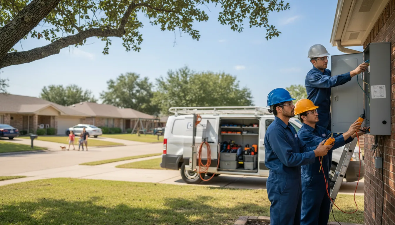 Certified electrician providing emergency electrical services in Timpson, TX